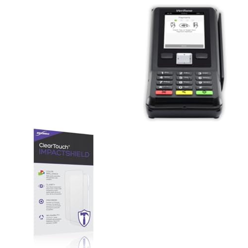 BoxWave Screen Protector Compatible With Verifone V200c - ClearTouch ImpactShield (2-Pack), Impenetrable Screen Protector Flexible Film