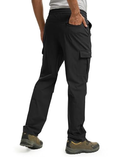 GEMYSE Men's Track Pants Lightweight Quick Dry Travel Fishing Joggers Running Workout Active Athletic Hiking Pants2