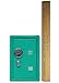 Kid's Coin Bank Locker Safe with Single Digit Combination Lock and Key - 7” High x 4” x 3.9” Teal