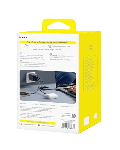 Baseus 100W USB C Charger Block 3 Port GaN Fast Charging - image 8