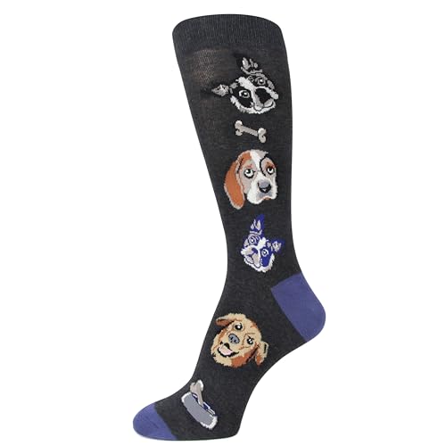Spotlight Hosiery Men's Groomsmen Dog Theme Fun Dress Socks