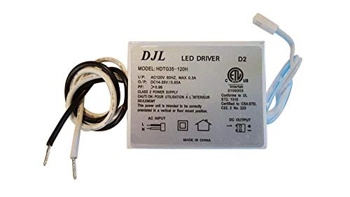 Image of Import 20W LED Dimmable Driver DJL Genuine Replacement Parts D2-120VAC down to DC14-35V