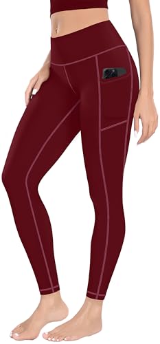 Image of MIRITY Yoga Leggings with Pockets for Women - High Waist Tummy Control Pants for Workout Pack of 4