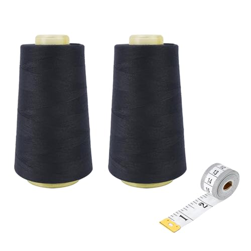 Zythrem 3000 Yards Black Overlocking Thread 40S/2