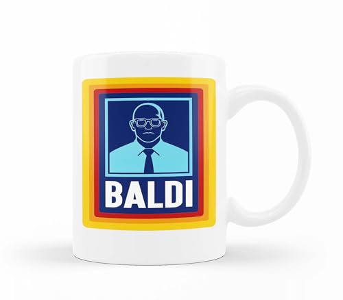 Baldi Gift Mug – Funny Coffee Mug for Bald Man, Dad, Stepdad, Work Colleague & Grandad | Novelty Fathers Day Gift for Bald Dads & Boys | White Ceramic Cup with Humorous Design, Present for Him
