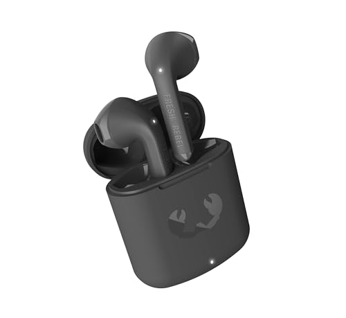 Fresh 'n Rebel Twins Core, Auriculares Bluetooth Intrauditivos Inalámbricos True Wireless, con Asistente de Voz, Control Táctil y Micrófono Integrado, 30h de reproducción (Storm Grey)