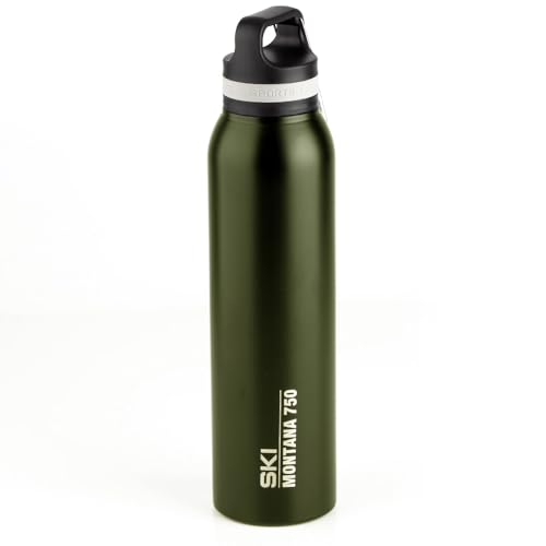 Image of SKI Montana Stainless Steel Vacuum Insulated Water Bottle, Thermos Flask Bottle, Sports Bottle- 750ML (Green)