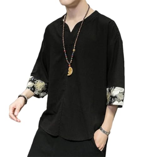 Vêtements traditionnels chinois en coton frais et respirant pour l'été masculin