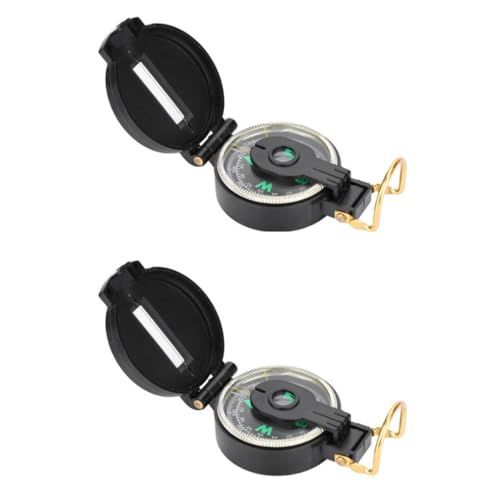 Brújula Plegable con Lente Luminosa 2 Piezas miniatura 3