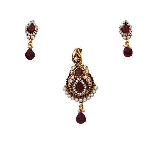 Multi Cristal de color vino en cobre chapado en oro que soluciona tu look de fiesta al instante
