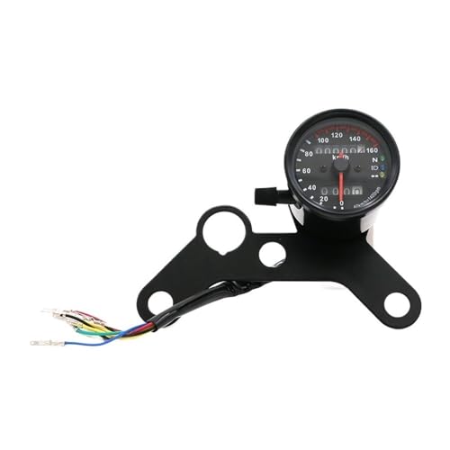 Compteur kilométrique moto universel avec double tableau des codes et tachymètre numérique