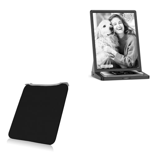 BoxWave Case Compatible with PWR4GTR WiFi Digital Picture Frame 10 in - SlipSuit, Soft Slim Neoprene Pouch Protective Case Cover - Jet Black