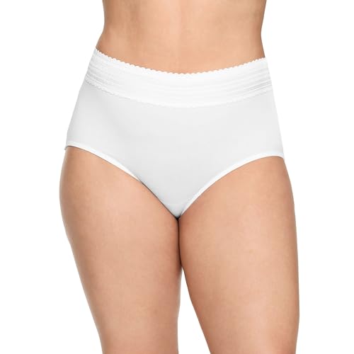 Warner's Women's No Pinching No Problems Dig-Free Cotton Blend High-Waist 3-Pack Brief Rs2093p2