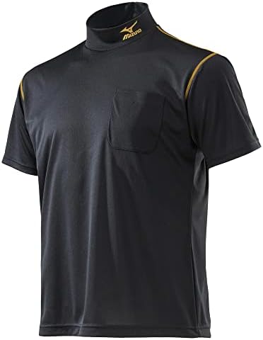 Mizuno (F2JA0182) Navi Dry Work Shirt, Short Sleeve (High Neck), Wear High Neck Shirt, Short Sleeve