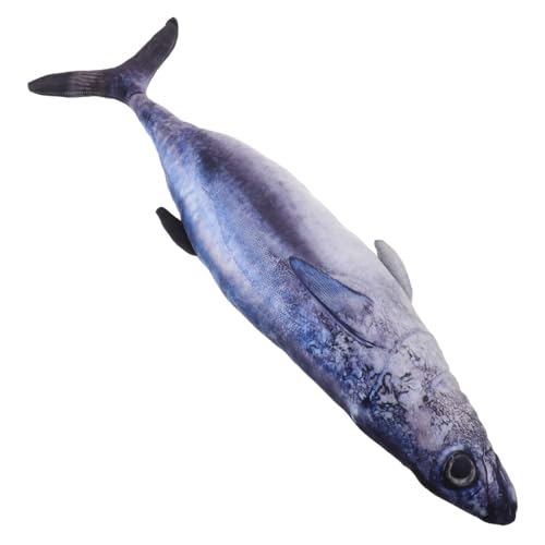LRXIYODE Soft Plush Stuffed Fish Pillow Realistic Tuna Shape Couch Cushion Adorable Kawaii Sea Animal Plush for Decor and Hugging