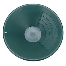 260mm Gold Panning Pan Spiral Gold Prospecting Pan Metal Detectors Prospector ABS Gold Sifting Classifier Washing Sieve Tray Accessory Green
