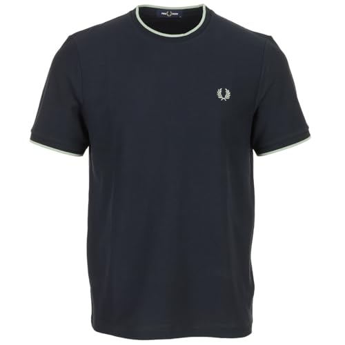 T-Shirt Fred Perry Trim Detail Crepe Pique vêtement mode homme chic