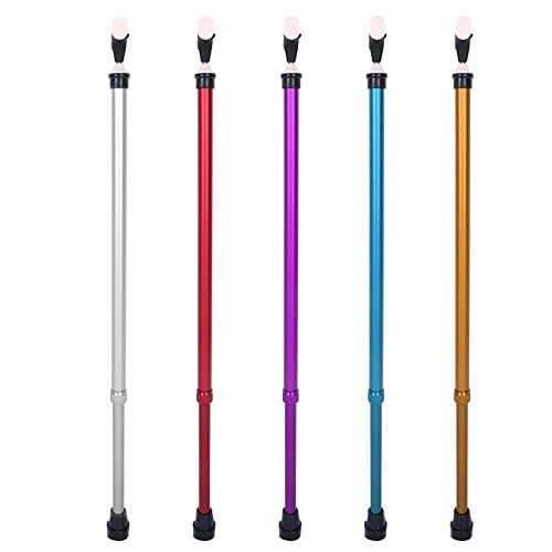 Muletas de adultos, Bastón for Caminar Altura Ajustable 10 Engranajes Aleación de Aluminio Antideslizante Multicolor(Blue)