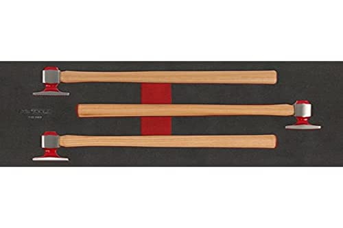 KS Tools 713.1103 - Module de débosselage de carrosserie - Pour travaux de débosselage - Version de grande qualité - Surface de travail polie - 3 pièces