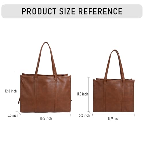 Bolso Tote grande de cuero PU para mujer miniatura 3