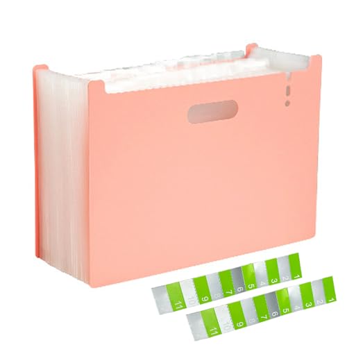 A4 ���R�^ �h�L�������g�X�^���h 24�|�P�b�g �敪�����x���t�� ���ގ��[ �s���N �I�t�B�X�f�X�N�p