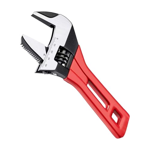 Herramienta de llave ajustable, llave de gran apertura, llave de agarre cómoda, llave de reparación de metales, llave dinamométrica portátil, herramienta de reparación de baño, llave multiusos, llave
