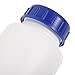 SEWACC 3Pcs 500Ml Large Capacity Reagent Bottles with Blue Caps, Thickened Sealed Plastic Chemical Sample Containers for Laboratory and Industrial Use