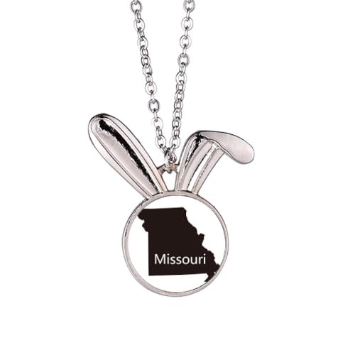 Collier avec pendentif en forme de lapin Missouri Ameusa, bijou tendance