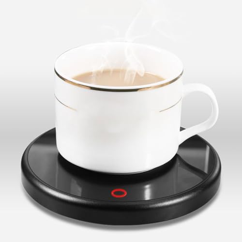 Mug Warmer - Electric Temperature Control Beverage Thermostat Coaster | Coffee Warmer Plate | for Table Kitchen Apartment Dormitory Tea Drink Cafe
