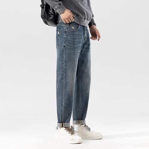 Jeans Pants Trousers Denim Spring and Autumn Stretch for Men Japanese Loose Micro Harun Classic Men's2