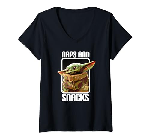 T-shirt Star Wars Grogu col V idéal pour vos moments de détente geek