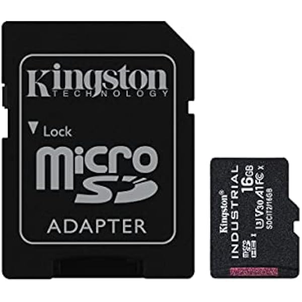 Kingston Przemysłowa karta microSD - 16 GB microSDHC Industrial C10 A1 pSLC adapter SD - SDCIT2 16GB