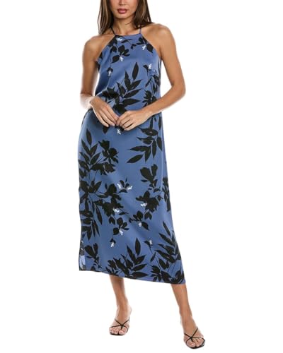 Robe Biais avec Licol Anne Klein en satin fluide pour femme élégante