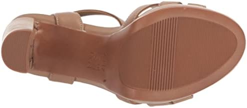 Naturalizer Womens Mallory Ankle Strap Platform Strappy Heeled Sandal,Birchwood Brown Leather,9.5M | Image 3