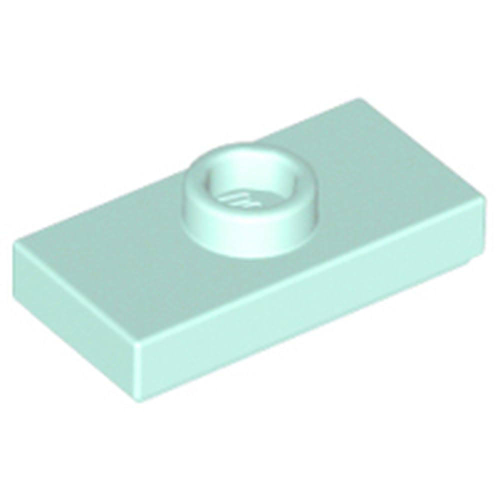 LEGO Modified 1 x 2 with 1 Stud with Groove and Bottom Stud Holder (Jumper), Part 15573, Part 15573, Choose Your Colour (Light Aqua, 10, Bricks) โ image 1