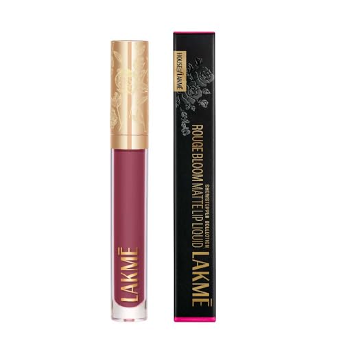 Image of Lakme Rouge Bloom Matte Lip Liquid Blushing Bae 204-3.5ml