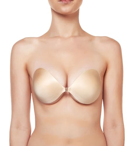 NuBra Women's Seamless Push Up Bra with Molded Pads SE998, Nude, C