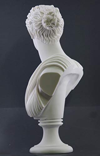 Artemis Diana Bust Head Greek Roman Goddess Statue Handmade Sculpture 19.88 Inches #TOP3