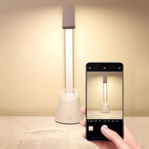 Lampe de table LED tactile au design épuré avec éclairage 4000K