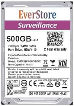 See full amazon price history chart for EVERSTORE 500GB SATA III Internal Hard Drive, 3.5-Inch Surveillance & Desktop 2 Year Warranty EVERSTORE 500GB SATA III Internal Hard Drive, 3.5-Inch Surveillance & Desktop 2 Year Warranty (B0D9277SYF) Amazon Price History, Amazon Price Tracker