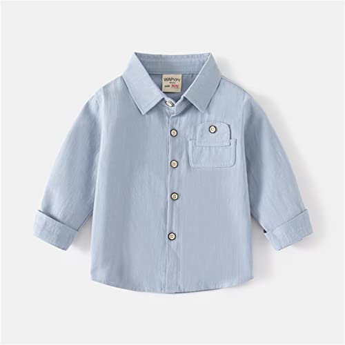 Toddler Boy Girl Clothes Long Sleeve Soild Woven Button Down Shirt Fall Winter Kids Jacket Coat Casual Girls Jacket2