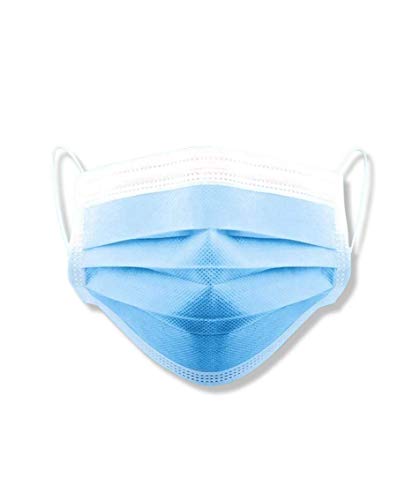 Kit 100x Máscara Cirúrgia Tripla Com Elástico e Clip Nasal, Uso Hospitalar Certificada