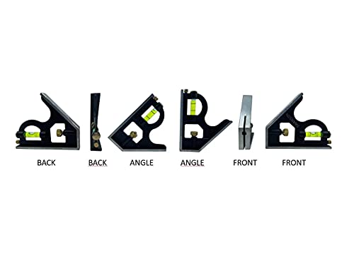 Swanson Tool Co TC132 12-Inch Combo Square with Cast Zinc Body, Stainless Steel Ruler and Brass Bolt - Image 3
