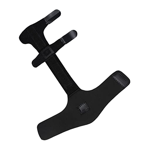 TOUISEDGI Adjustable Aluminium Finger Splint Hand Support Brace Recovery Protection Injury Aid Tools Black Color for Injured Fin