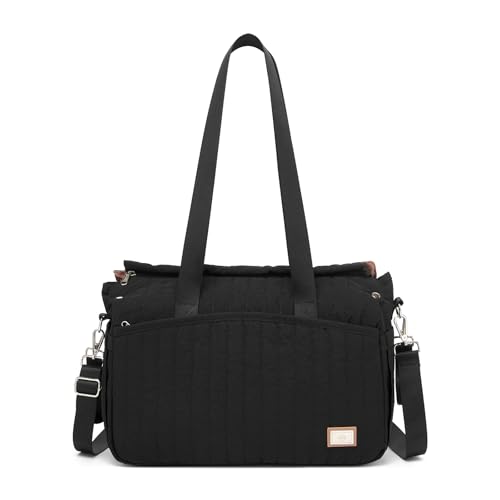 Miss Lulu Bolso Cambiador para Cochecito, Bolso de Bebé Impermeable Multifuncional con Ganchos bolsa para pañales de viaje Bolso Maternal de Gran Capacidad para Embarazo Viajes/Hospital/Vida cotidiana