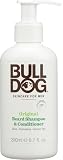 Bulldog Mens Skincare and Grooming Original Beard Shampoo and Conditioner, 6.7 Ounce