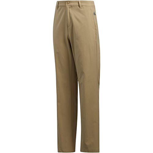 adidas Golf Boys' Solid Pant, Raw Gold, Large