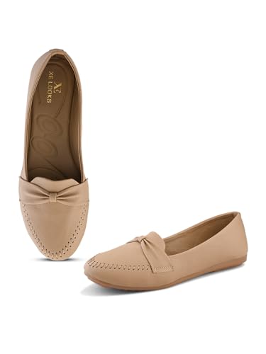 Image of XE Looks Stylish Knotted Bow Loafers | Soft Matte Finish | Flexible & Everyday Wear For Girls & Womens