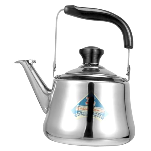 DECOMELODY Tetera Silbante de Acero Inoxidable con Filtro Aviso Acústico para Cocina Gas Inducción Calentador Agua Doméstico y Seguro