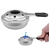 Alcohol Burner, 9.5cm Stainless Steel Mini Alcohol Stove...